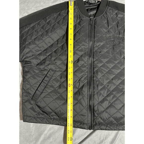 Jack Daniels Black Puffer Jacket Mercer Mettle Sz M - Picture 5 of 10